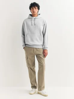 Sweaters En Hoody´S|Sweaters En Hoody´S|Next Grijs gemêleerd - Normale Pasvorm - Zwaargewicht Cotton Rich Jersey Hoodie