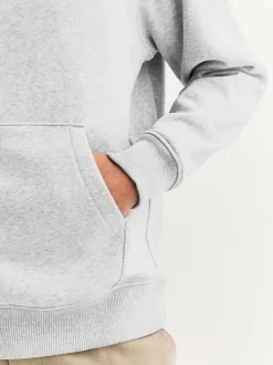Sweaters En Hoody´S|Sweaters En Hoody´S|Next Grijs gemêleerd - Normale Pasvorm - Zwaargewicht Cotton Rich Jersey Hoodie