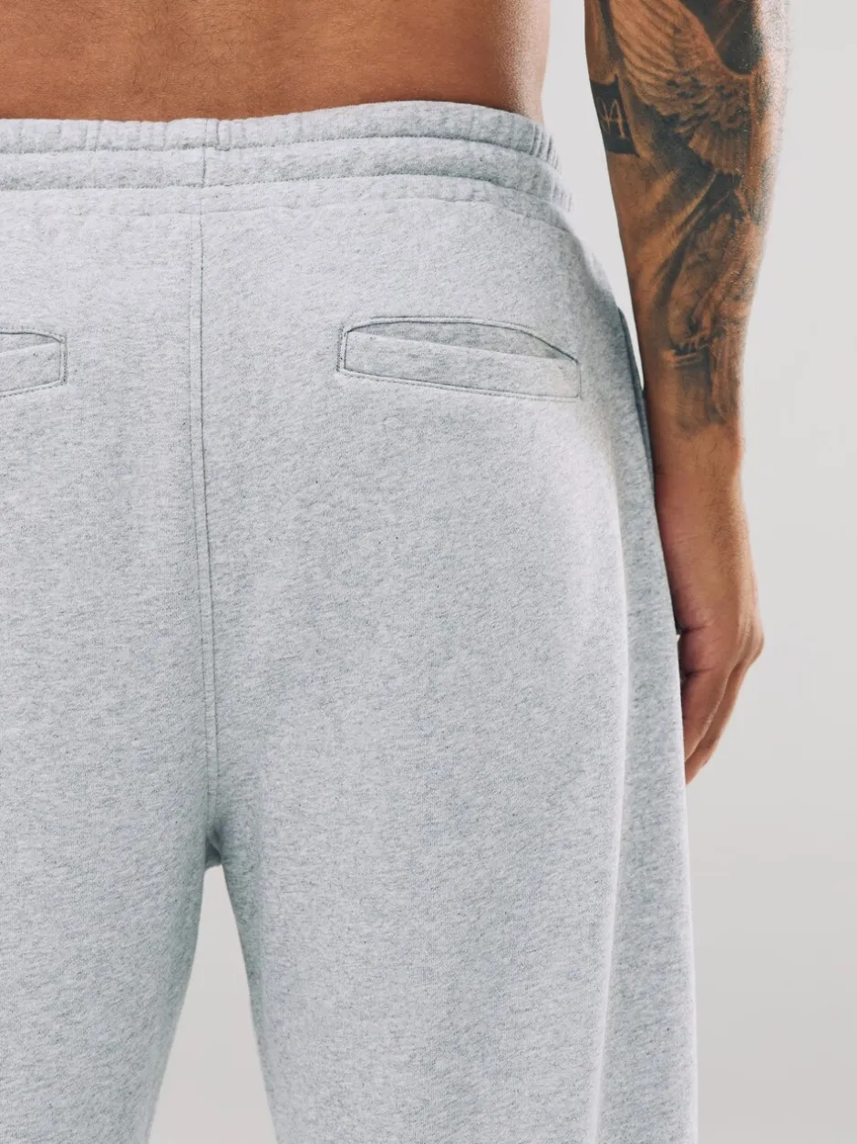 Joggingbroeken|Next Grijs gemêleerd - Straight fit - Relaxed Fit Brushback Heavyweight Joggers