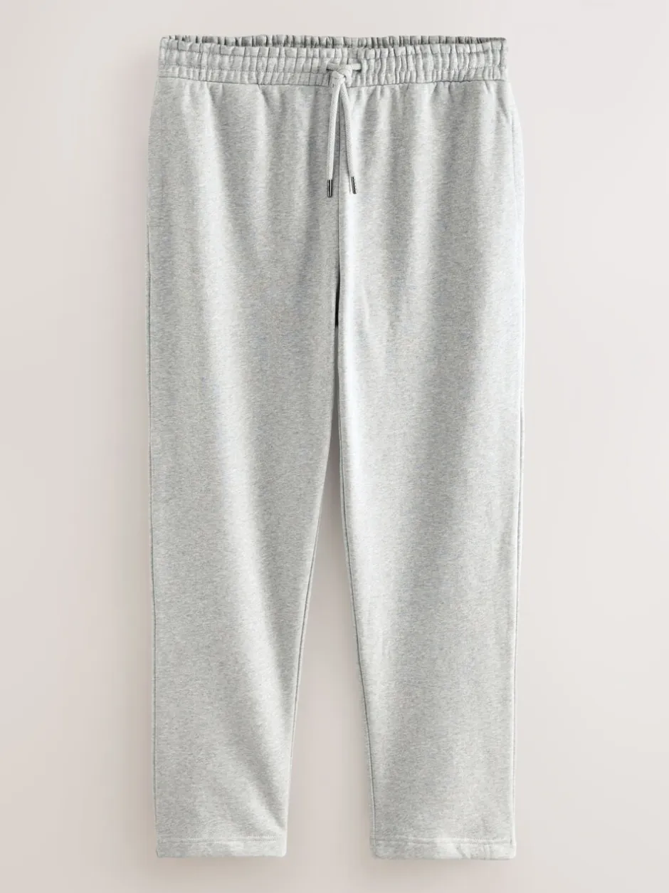 Joggingbroeken|Next Grijs gemêleerd - Straight fit - Relaxed Fit Brushback Heavyweight Joggers