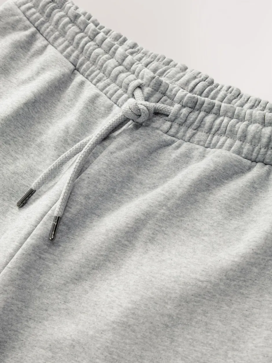 Joggingbroeken|Next Grijs gemêleerd - Straight fit - Relaxed Fit Brushback Heavyweight Joggers
