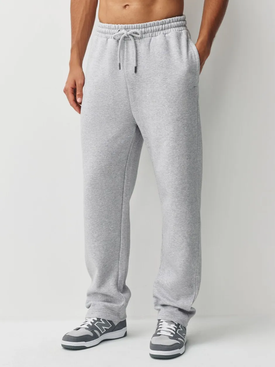 Joggingbroeken|Next - Straight Fit Brushback Heavyweight 2 Pack Joggers Grijs gemêleerd/marineblauw