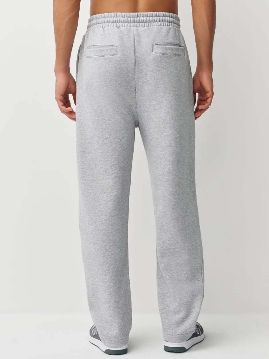 Joggingbroeken|Next - Straight Fit Brushback Heavyweight 2 Pack Joggers Grijs gemêleerd/marineblauw