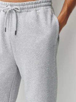 Joggingbroeken|Next - Straight Fit Brushback Heavyweight 2 Pack Joggers Grijs gemêleerd/marineblauw