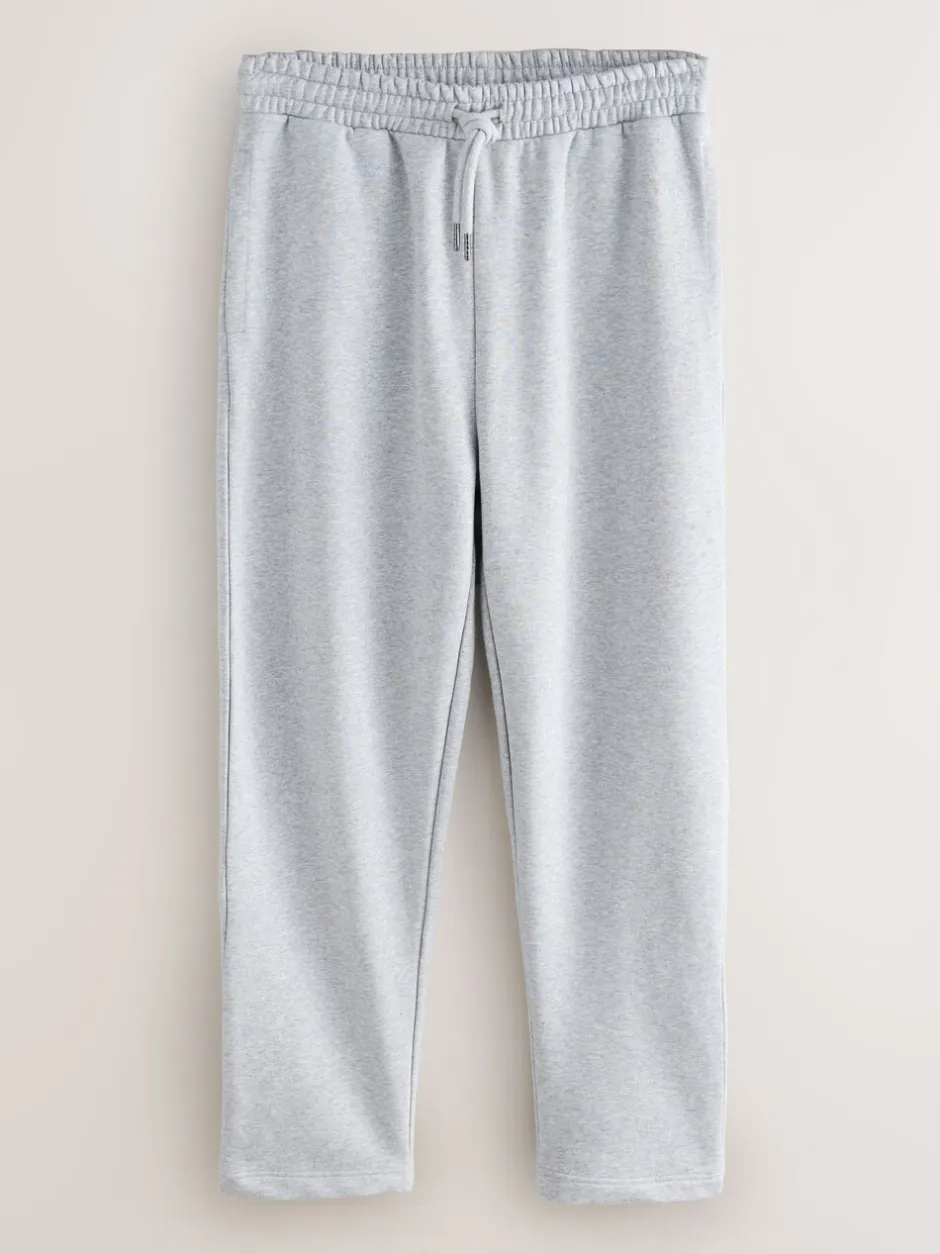 Joggingbroeken|Next - Straight Fit Brushback Heavyweight 2 Pack Joggers Grijs gemêleerd/marineblauw