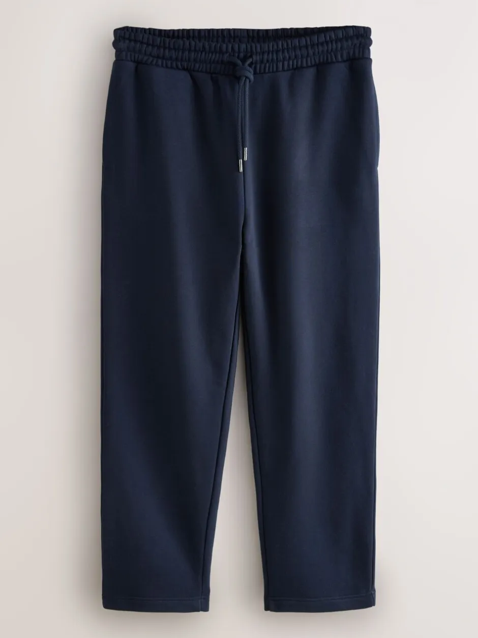 Joggingbroeken|Next - Straight Fit Brushback Heavyweight 2 Pack Joggers Grijs gemêleerd/marineblauw