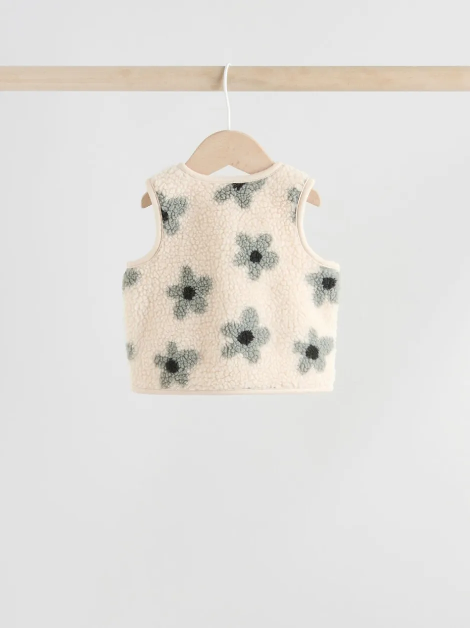 Tops|Sets En Combisets*Next - Babyset van top met Lange mouwen en Leggings met Bodywarmer 3 -delig (0mnd -2jr) Grijs met bloemen