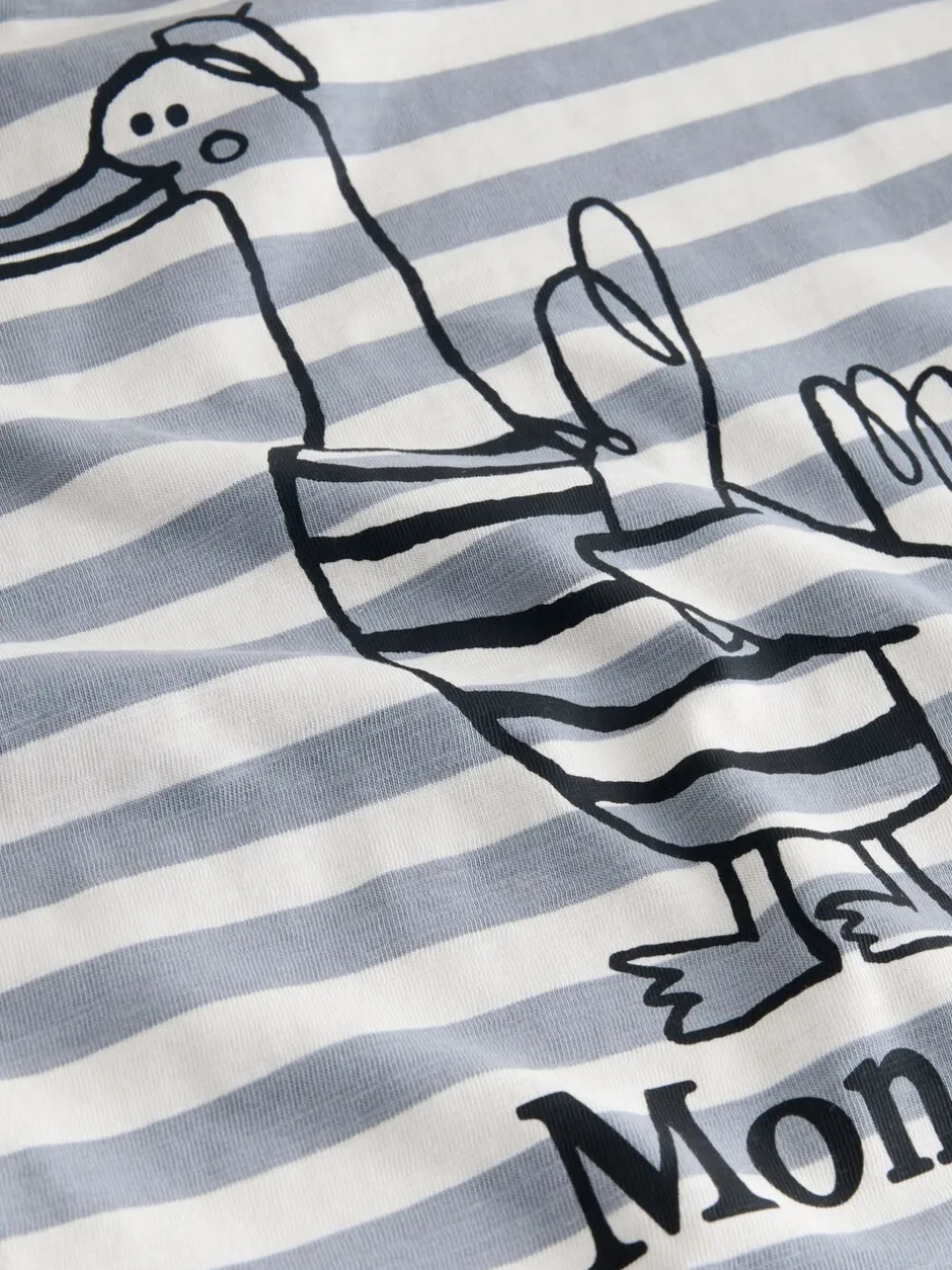 T-Shirts|Tops*Next Grijs met eendjes - T-shirt met lange mouwen en print op de rug (3mnd -8jr)
