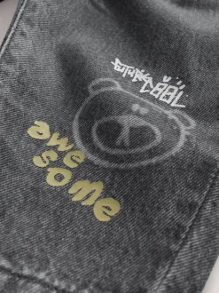 Jeans En Joggingbroeken|Jeans|Next - Barrel jeans (3mnd -7jr) Grijs met graffiti