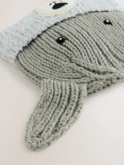 Mutsen, Handschoenen En Sjaals|Next - Hat & Mittens 2 Piece Set (3mths-6yrs) Grijs met hond