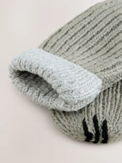 Mutsen, Handschoenen En Sjaals|Next - Hat & Mittens 2 Piece Set (3mths-6yrs) Grijs met hond