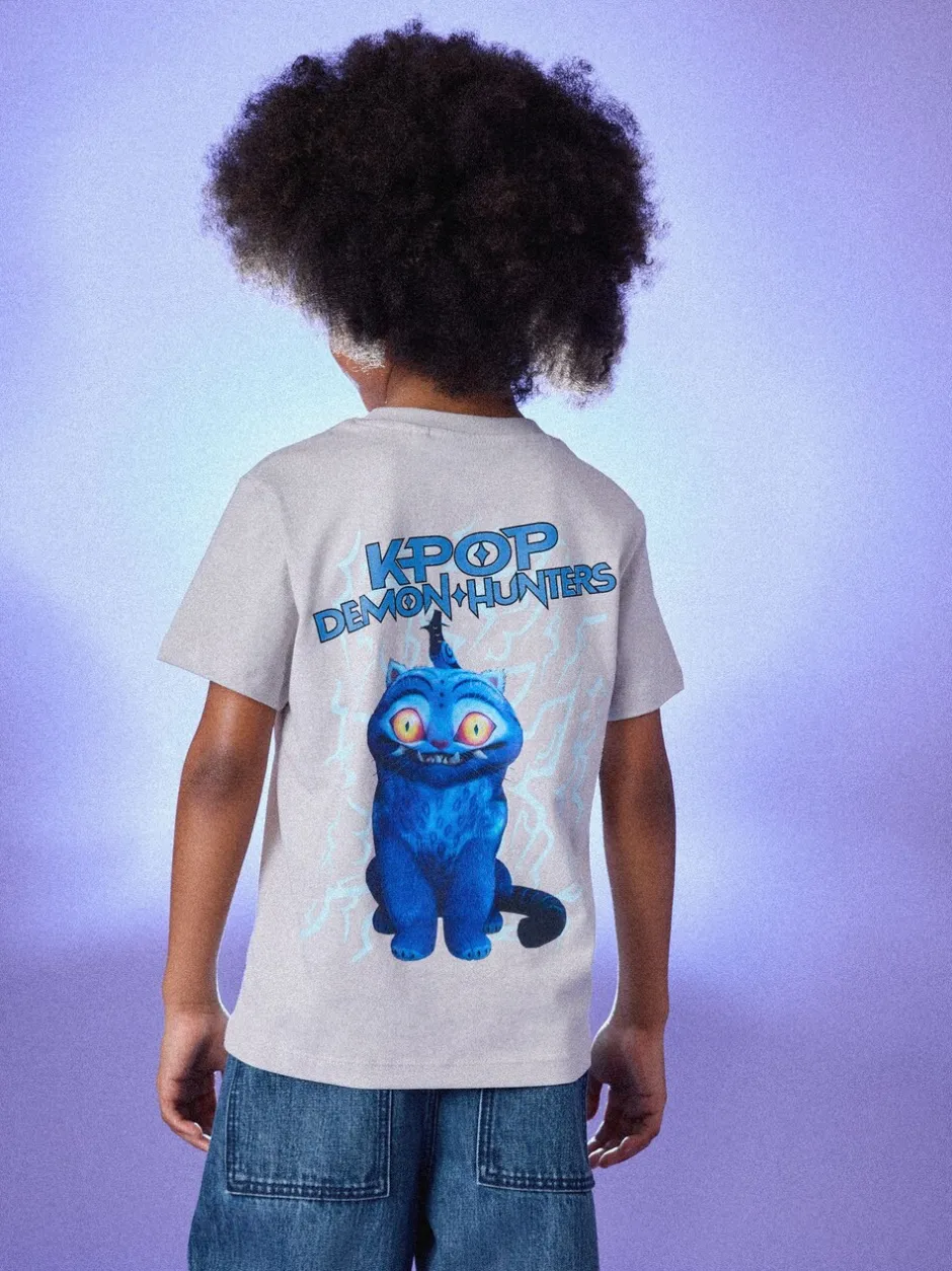 T-Shirts|Tops|Next - KPOP Demon Hunters T-Shirt (6-16yrs) Grijs met print aan de achterkant