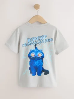 T-Shirts|Tops|Next - KPOP Demon Hunters T-Shirt (6-16yrs) Grijs met print aan de achterkant