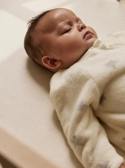 Babypakjes En Babypyjama's|Next - Fleece babypyjama Grijs met sterren