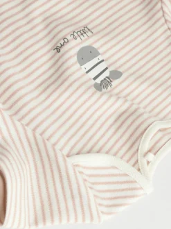 Rompertjes En Hemdjes|Rompertjes En Hemdjes*Next Grijs met zebraprint - Baby Bodysuits met Korte mouwen 100% katoen 5 verpakking