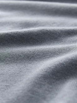 Poloshirts*Next - Slim Fit - Katoenrijk gebreid poloshirt met lange mouwen Grijsblauw