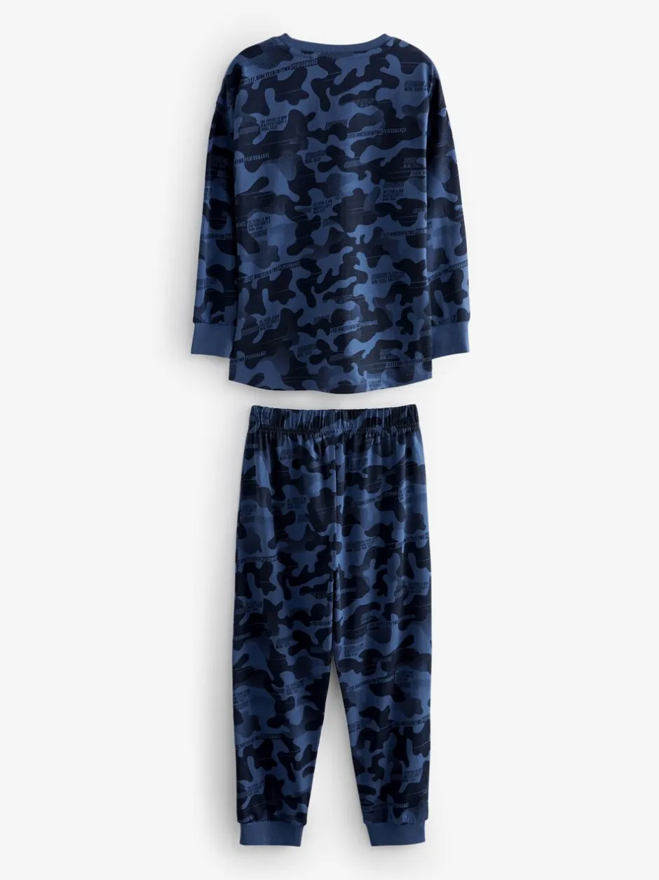 Pyjama's|Nachtkleding En Pyjama's|Next Grijs/blauw/groen camouflage - Verpakking van 3 pyjama's met lange mouwen (3-16 jr)