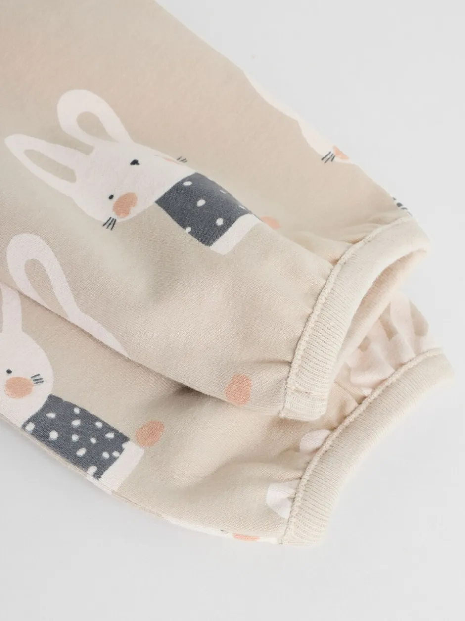 Tops|Sets En Outfits|Next Grijs/crème met figuurtjes - 6 -delige set van top met lange mouwen en leggings (0mnd -3jr)