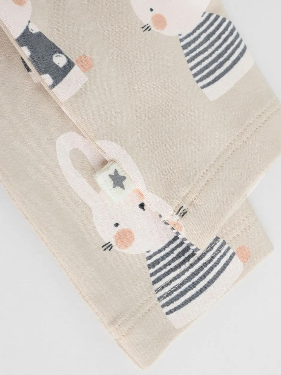 Tops|Sets En Outfits|Next Grijs/crème met figuurtjes - 6 -delige set van top met lange mouwen en leggings (0mnd -3jr)