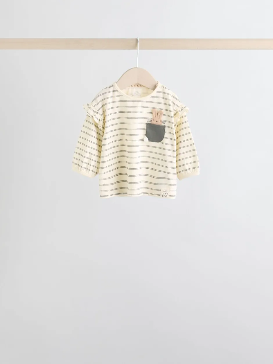 Tops|Sets En Outfits|Next Grijs/crème met figuurtjes - 6 -delige set van top met lange mouwen en leggings (0mnd -3jr)