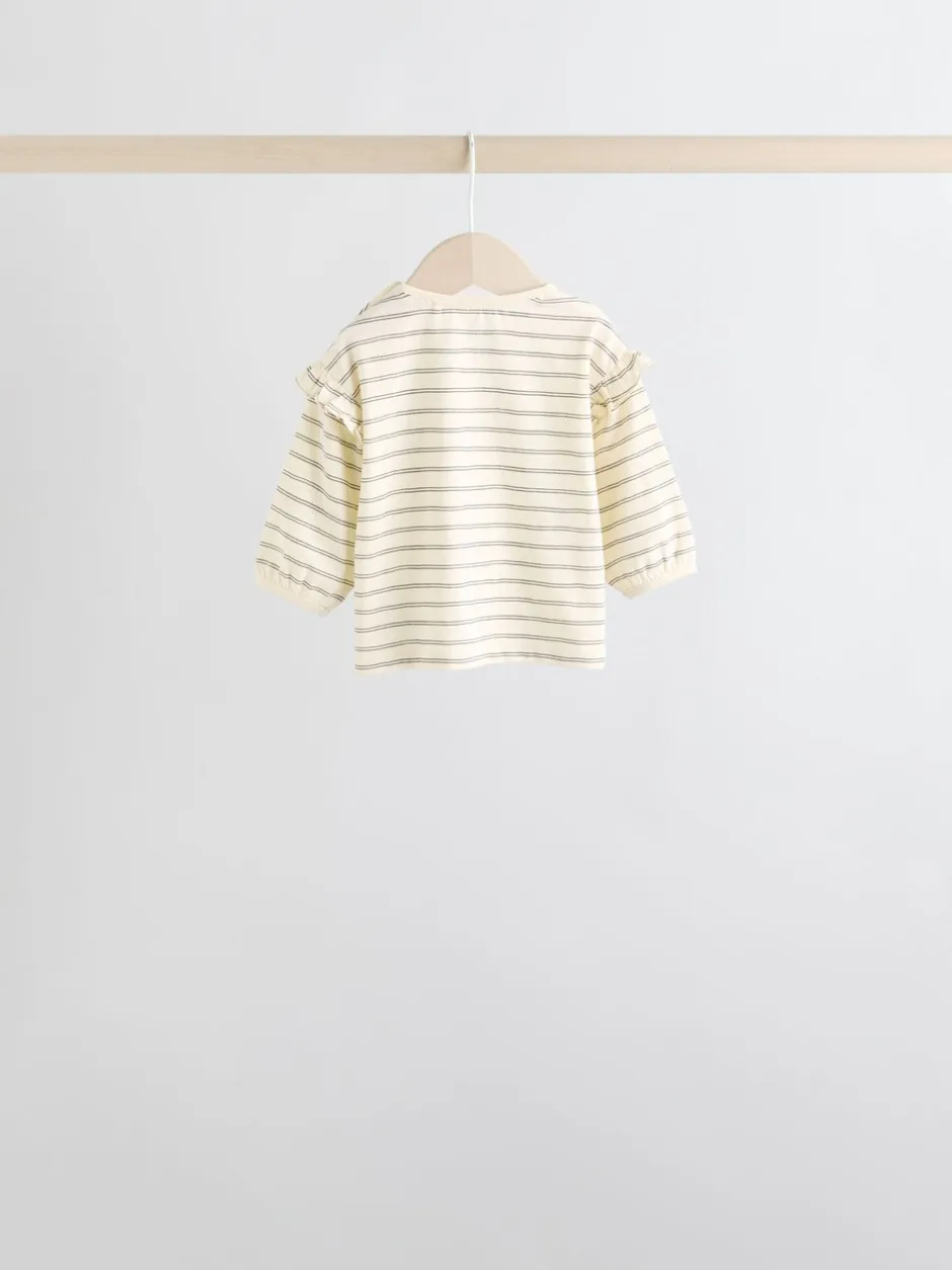 Tops|Sets En Outfits|Next Grijs/crème met figuurtjes - 6 -delige set van top met lange mouwen en leggings (0mnd -3jr)