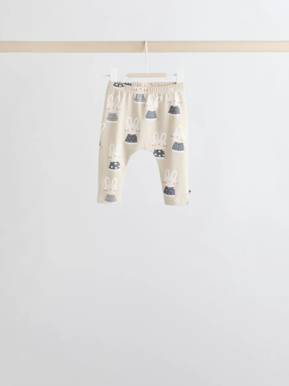 Tops|Sets En Outfits|Next Grijs/crème met figuurtjes - 6 -delige set van top met lange mouwen en leggings (0mnd -3jr)