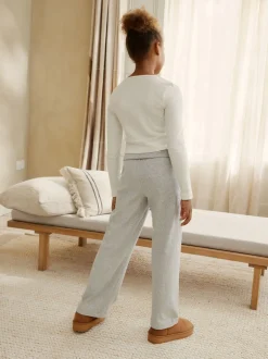 Nachtkleding En Pyjama's|Pyjama's|Next - Soft Folded Waistband Pyjamas (3-16yrs) Grijs/ecru