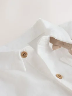 Sets En Combisets|Gelegenheidskleding|Next Grijs-groen - 3 -delige babyset van overhemd, broek en bretels (0mnd-2jr)