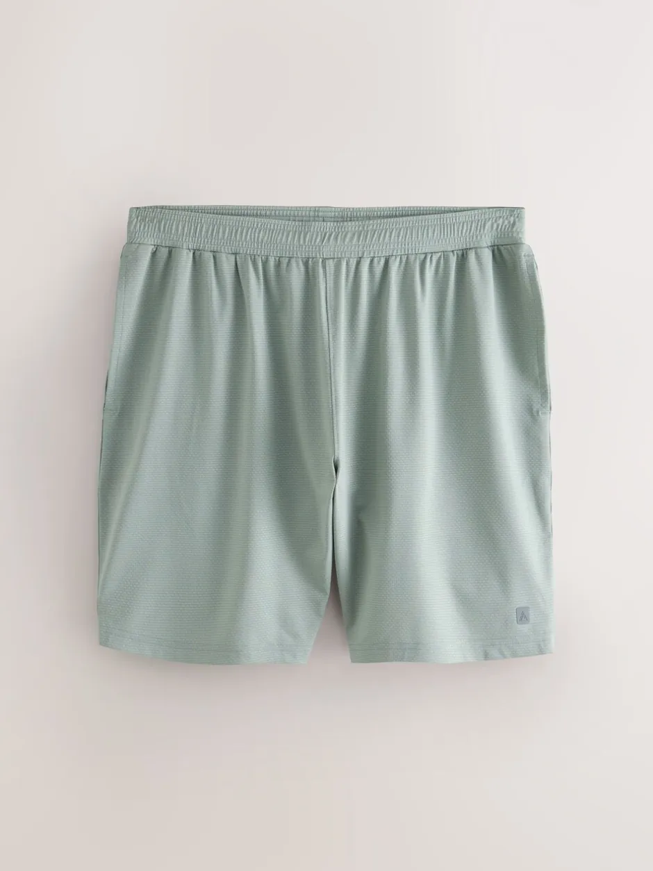 Shorts*Next - Active Gym trainingsshort met textuur Grijs-groen