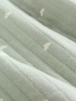 Babypakjes En Babypyjama's*Next - Baby Quilted Sleepsuits 2 Pack Grijs-groen