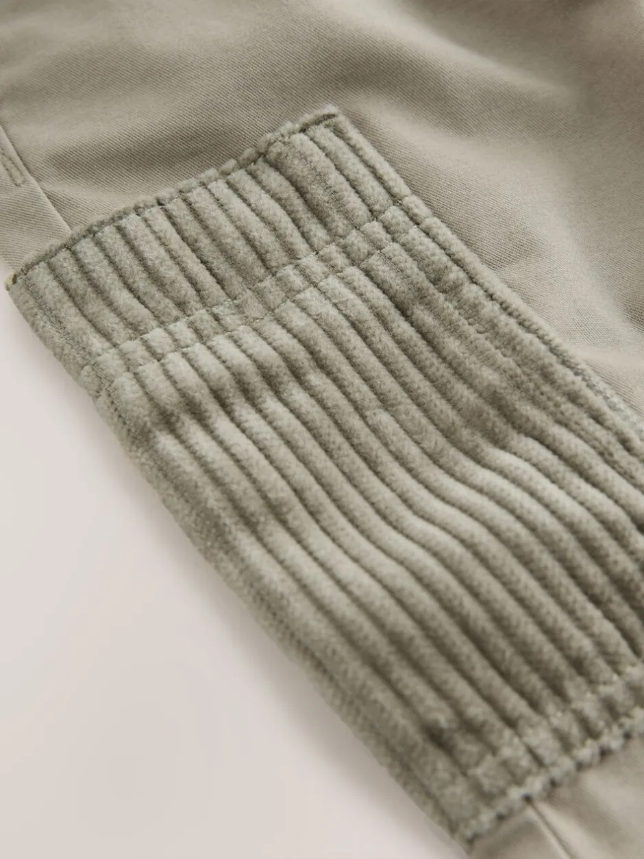 Broeken En Chino's*Next Grijs-groen - Broek met elastische taille en zijzakken (3mnd -7jr)