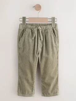 Broeken En Chino's|Next - Corduroy instapbroek (3mnd-7jr) Grijs-groen