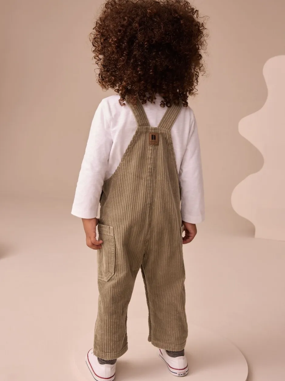 Rompertjes En Tuinbroeken|Sets En Outfits|Next - Corduroy tuinbroek (3 mnd - 7 jr) Grijs-groen