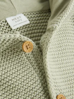 Truien En Breisels*Next Grijs-groen - Gebreid babyvest (0 mnd- 2 jr)