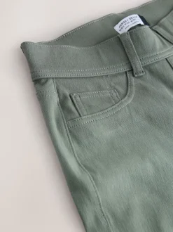 Jeans|Next Grijs-groen - Jersey denim broek met wijde pijpen