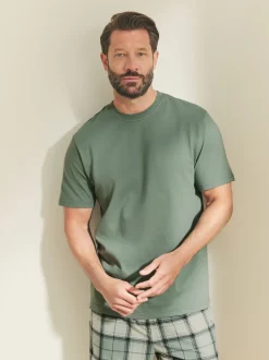 Pyjama's*Next - Motionflex behaaglijke pyjamaset met korte broek Grijs-groen