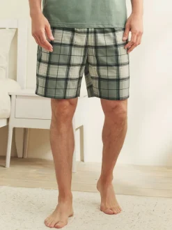 Pyjama's*Next - Motionflex behaaglijke pyjamaset met korte broek Grijs-groen