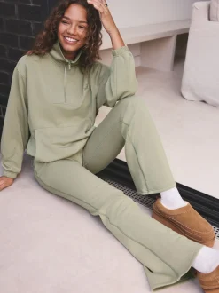 Leggings En Joggingbroeken*self. - Kickflare Joggers Grijs-groen