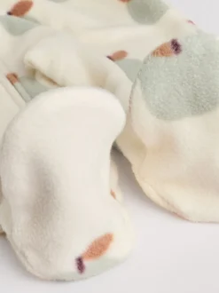 Multipacks|Babypakjes En Babypyjama's*Next - Set van 2 baby-onesies van microfleece met tweewegrits Grijs-groen