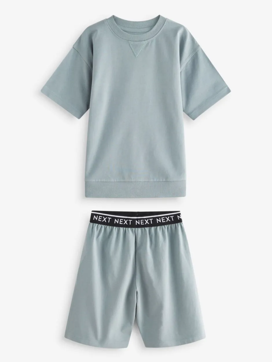 Multipacks|Pyjama's*Next - Set van 3 pyjama's met short (3-16 jr) Grijs-groen