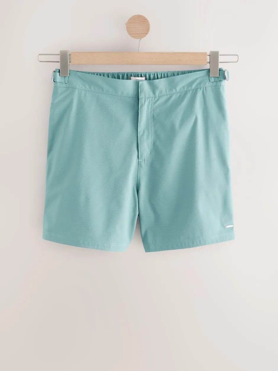 Badkleding*Next Grijs-groen - Signature Tailored zwembroek met tailleband