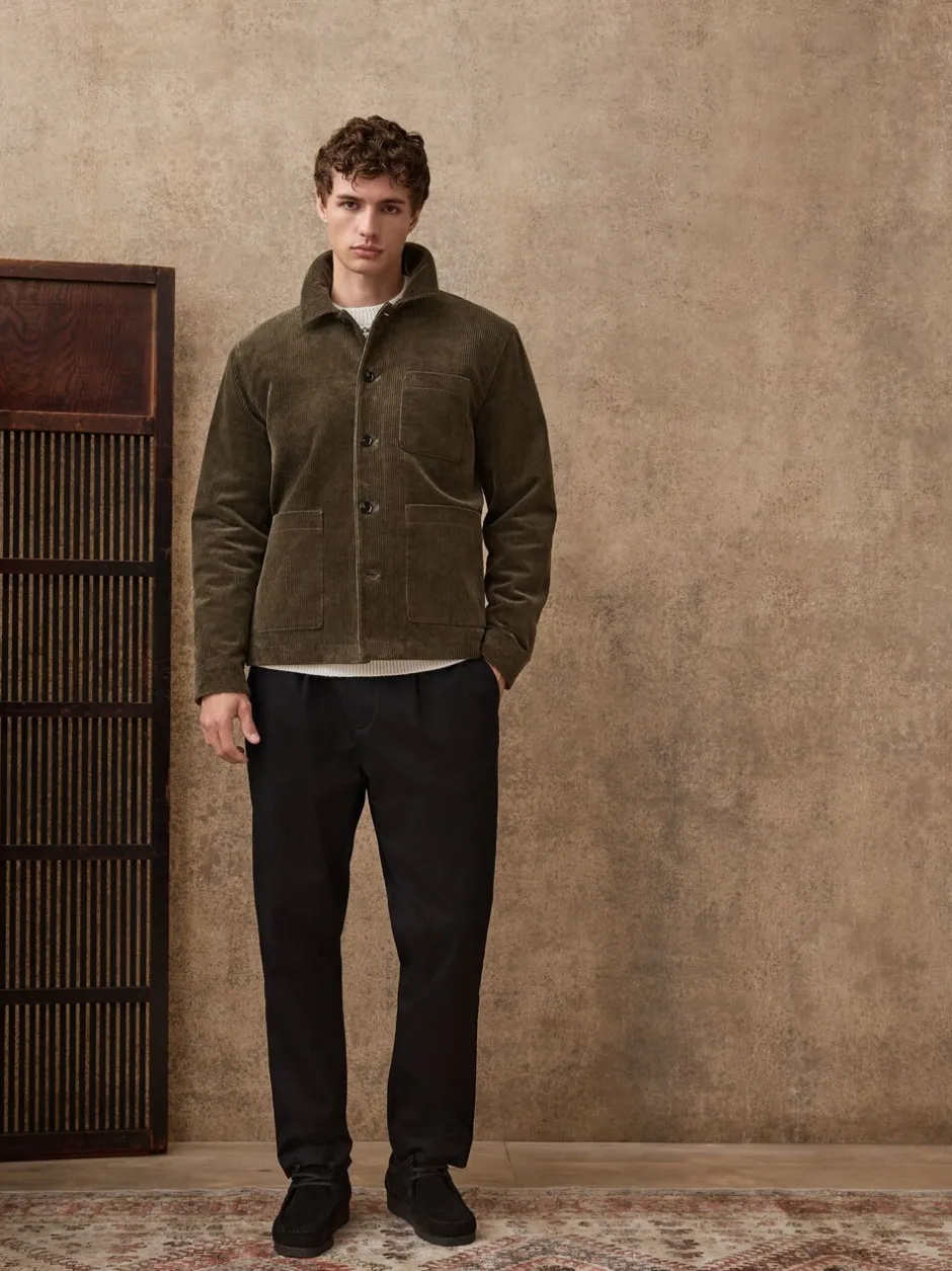 Blazers En Business-Jasjes*Next - Slim Rijk Corduroy Jack Grijs-groen