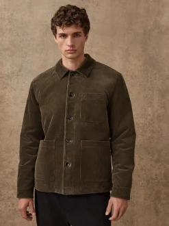 Blazers En Business-Jasjes*Next - Slim Rijk Corduroy Jack Grijs-groen