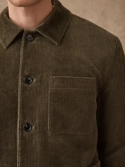 Blazers En Business-Jasjes*Next - Slim Rijk Corduroy Jack Grijs-groen