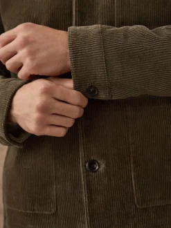Blazers En Business-Jasjes*Next - Slim Rijk Corduroy Jack Grijs-groen