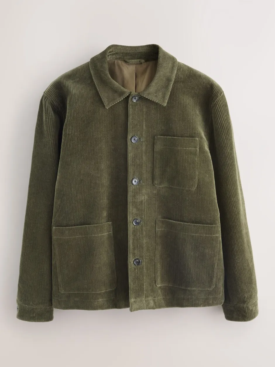 Blazers En Business-Jasjes*Next - Slim Rijk Corduroy Jack Grijs-groen