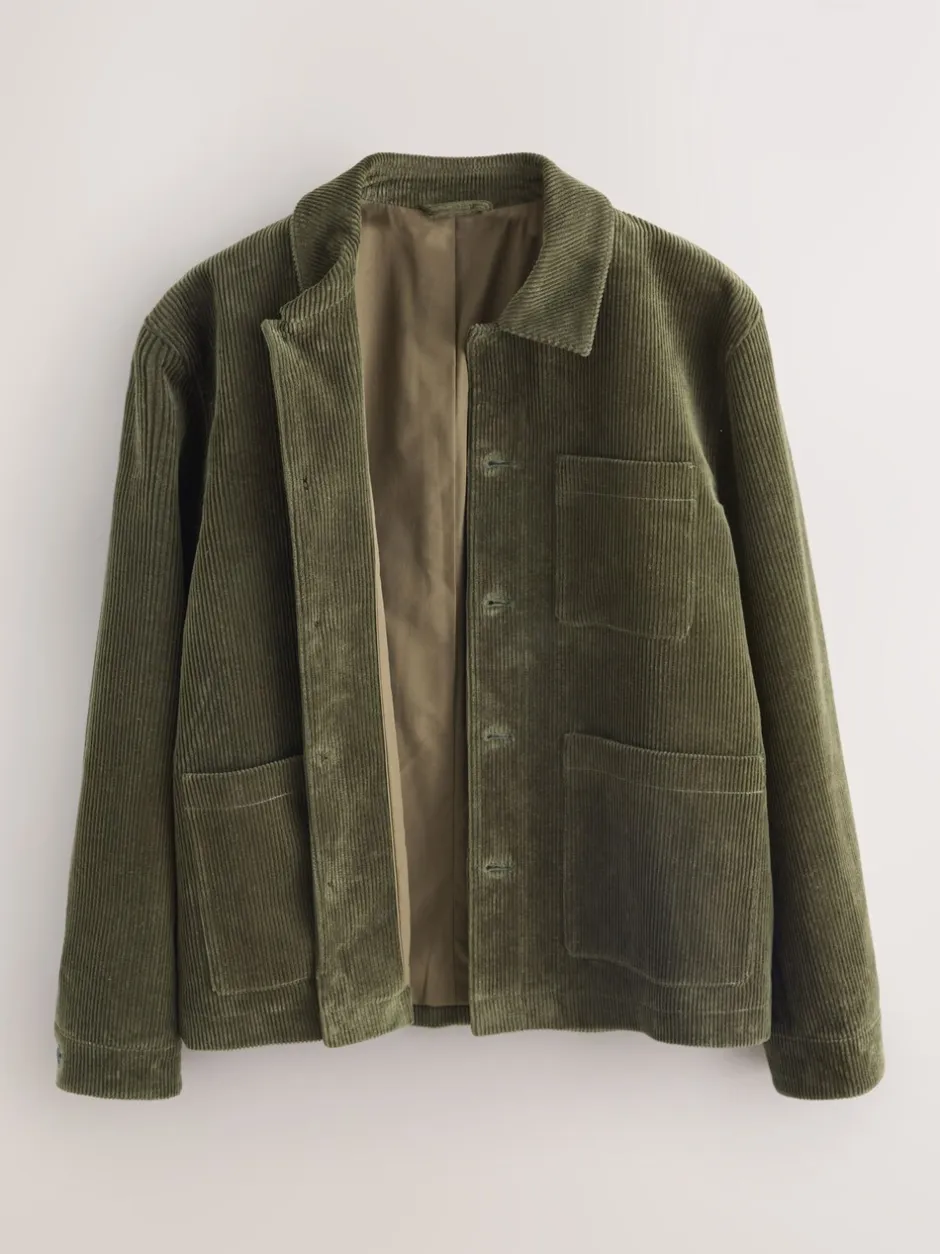 Blazers En Business-Jasjes*Next - Slim Rijk Corduroy Jack Grijs-groen