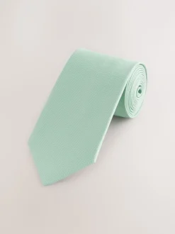 Stropdassen En Pochets|Next - Standaard - Stropdas met textuur Grijs-groen