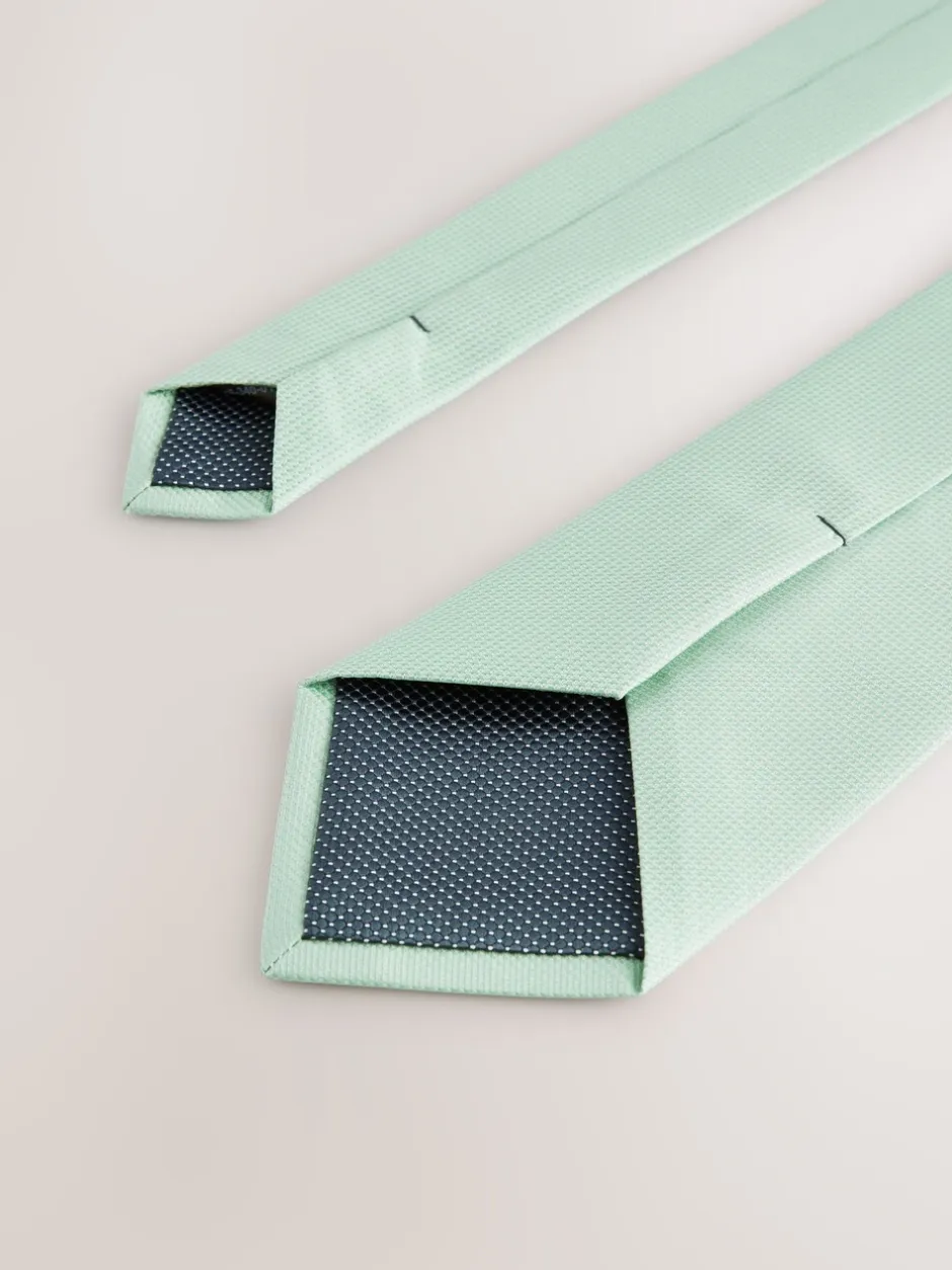 Stropdassen En Pochets|Next - Standaard - Stropdas met textuur Grijs-groen