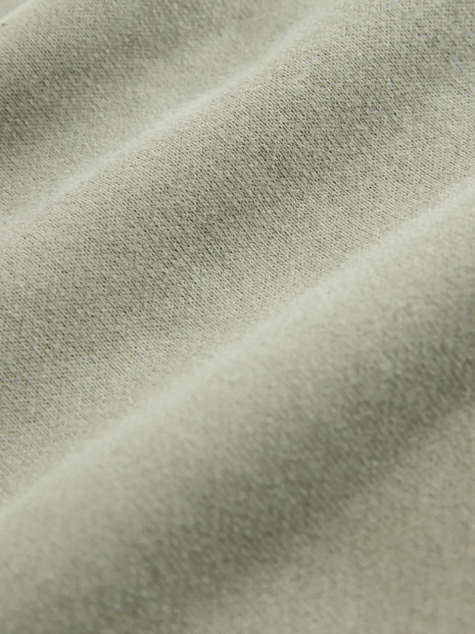 Hoody's En Sweatshirts*Next Grijs-groen - Supersoft Peached Essentials sweatshirt met ronde hals en naaddetail